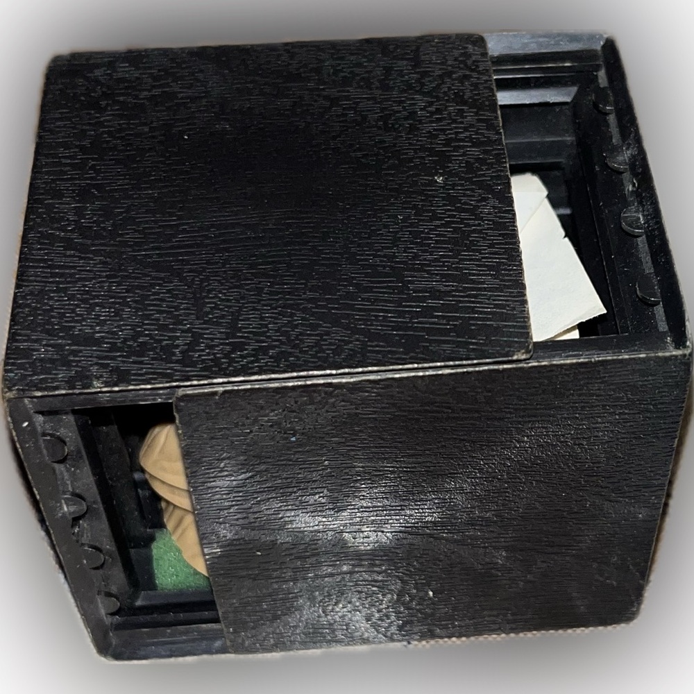 🔮 Vintage Walnut Shell Game + Secret Sliding Puzzle Box – Magic Trick